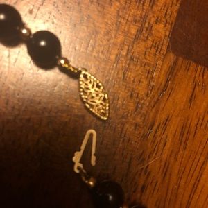 Black pearl necklace. Never worn